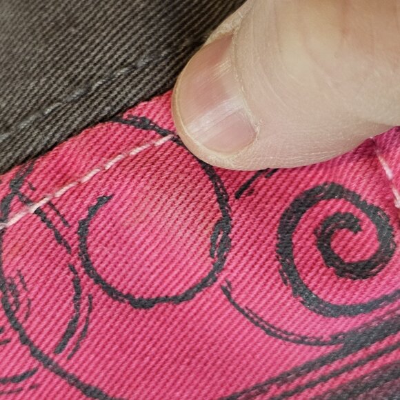 Womens Pioneer Seed Baseball Hat Hats Caps Black Pink Camo Sequins Lot Of 2 - Picture 8 of 12